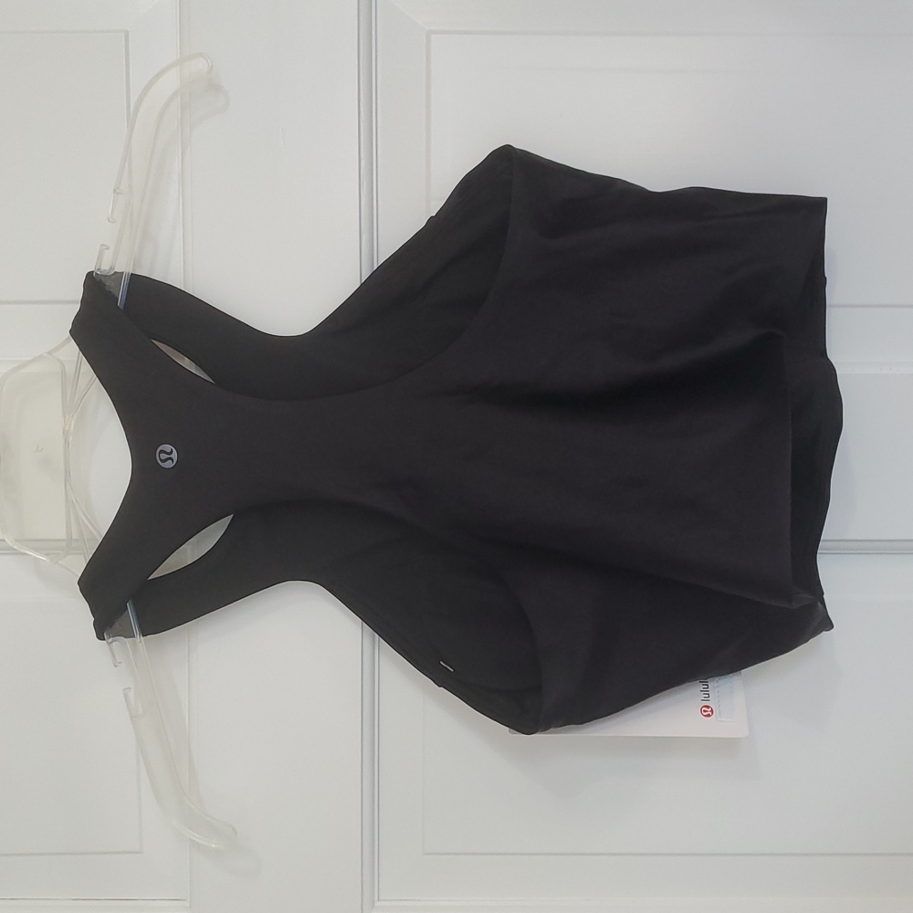 NWT Lululemon Satin Shine Tank Black SZ6 - Picture 3 of 4